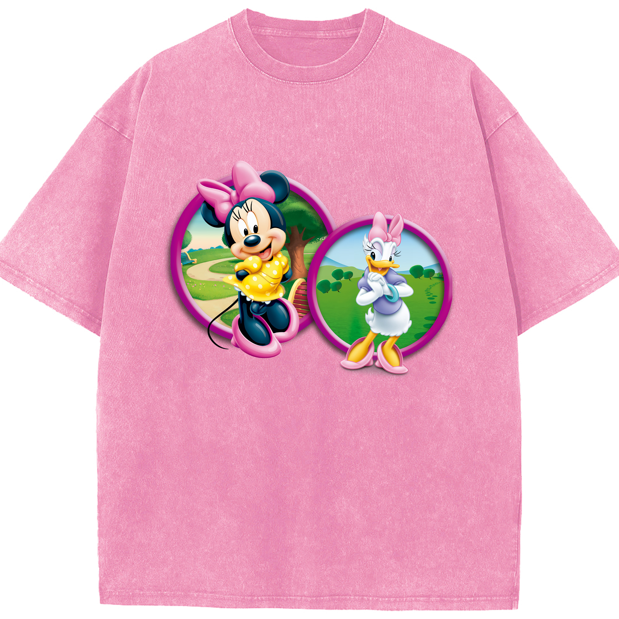 （画像用） ミッキーマウス Mickey Mouse 綿100% ヴィンテージ風 半袖Tシャツ（フロントプリント）